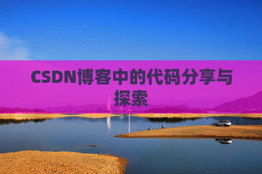 CSDN博客中的代码分享与探索